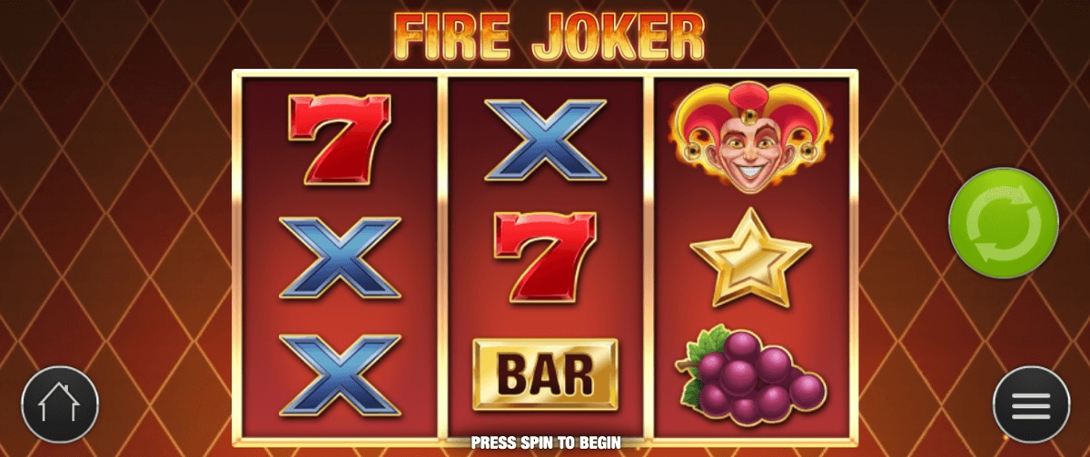 Fire Joker, the classic three-reel online slot, by Play'n GO